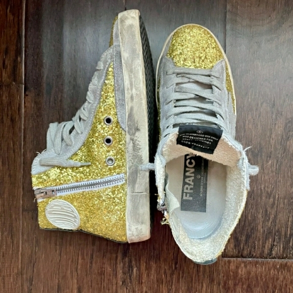 GOLDEN GOOSE RARE & GENTLY PRE-LOVED GLITTER HIGH TOPS | SIZE 36 🇺🇸 6 - Picture 6 of 16